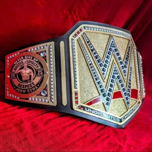 Wrestling Championship Belt with original leather strap
