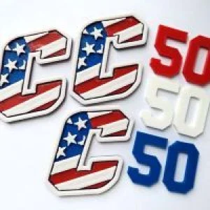 Custom Baseball and American Football Helmet Bumpers 3D adhesive tape