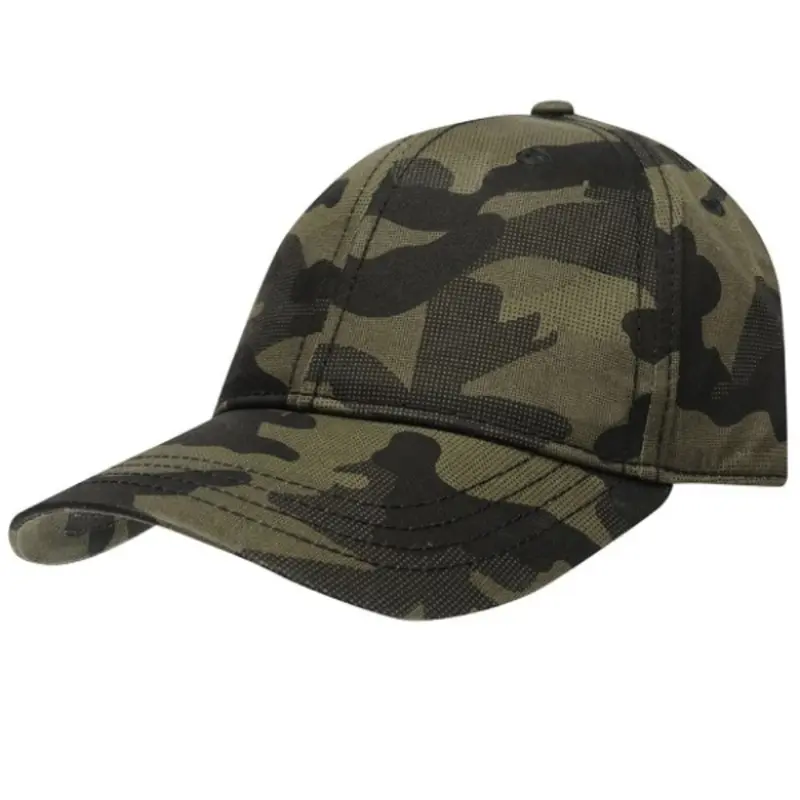 Custom Logo Camouflage Cap – Military Style, Adjustable Adult Size, OEM/Private Label Manufacturer, Sialkot