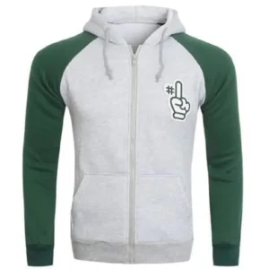 Custom Men's Zip-Up Winter Fleece Hoodie – 300 GSM, OEM/Private Label Manufacturer, Sialkot