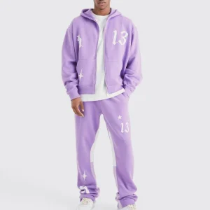 Casual Tracksuit | Fitted, Puff Print Logo