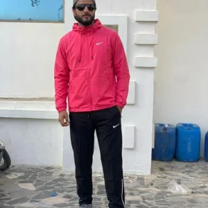 Custom Mens Lightweight Waterproof Windbreaker Tracksuit Set