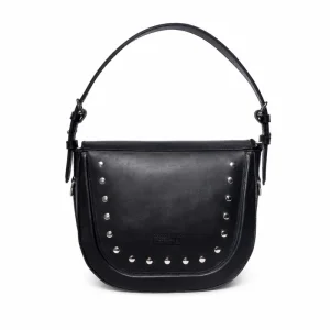 MONTANA Genuine Leather Shoulder Bag for Women – Tan &amp; Black