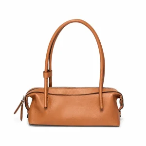 CARRY-ALL Genuine Leather Shoulder Bag for Women – Black &amp; Brown