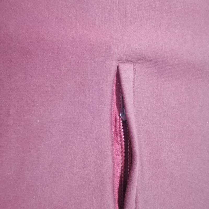 Pullover Hoodie with Curved Hem & Zip Pocket
