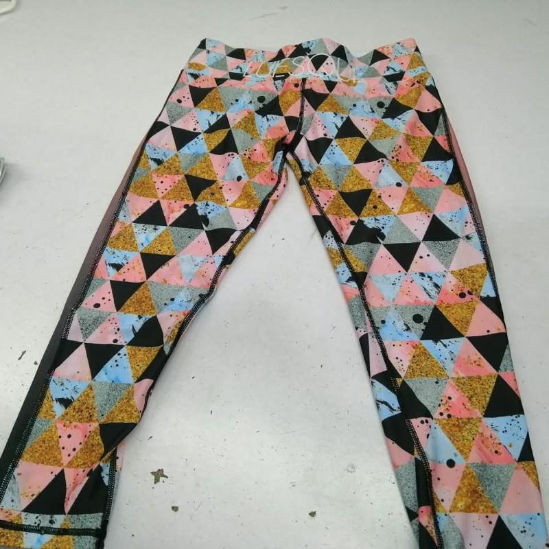 Women's Vibrant Geometric Sublimated Athletic Leggings