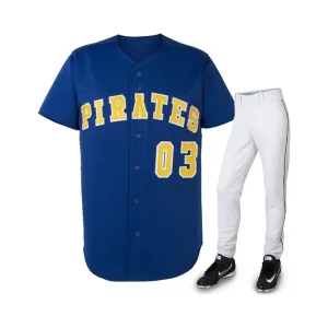 Custom Baseball Uniform Set – Royal Blue Baseball Jersey &amp; Pants