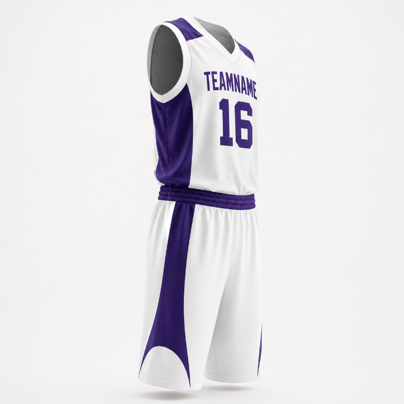 Custom Basketball Uniform for Teams, Sublimated Jersey and Shorts Kit, Custom Name Number Logo, Low MOQ, Wholesale Teamwear Manufacturer Sialkot Pakistan