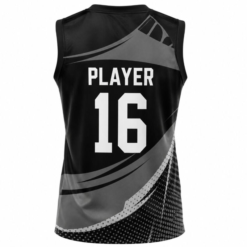 Wholesale Custom Volleyball Jersey, Sublimation Printed Sleeveless V-Neck Team Jersey