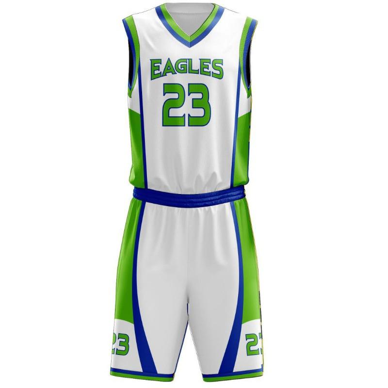 Custom Basketball Uniform Set, Sublimated Jersey and Shorts, Wholesale Custom Logo Uniforms Manufacturer Sialkot