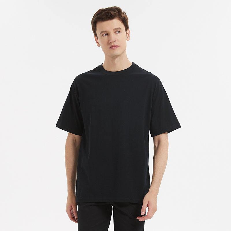 Wholesale Custom T-Shirt with Logo, Men's Combed Cotton Tee for Clothing Brands, Private Label Screen Print Embroidery