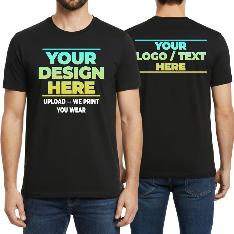 Wholesale Custom T-Shirts for Brands, Teams and Events, Multiple Colors Cotton Tee, Your Design Logo Print, Low MOQ, OEM Private Label Manufacturer Sialkot, Pakistan