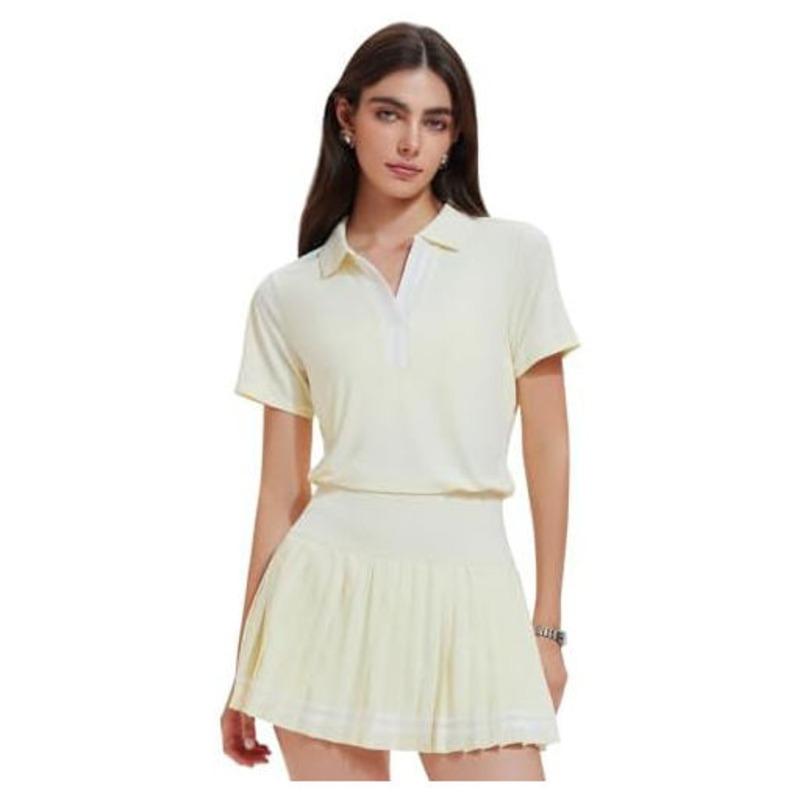 Tennis Apparel Women, Custom Polo Shirt and Pleated Skirt Set, Two Piece Tennis Wear, Golf Pickleball Activewear, OEM ODM Manufacturer Sialkot