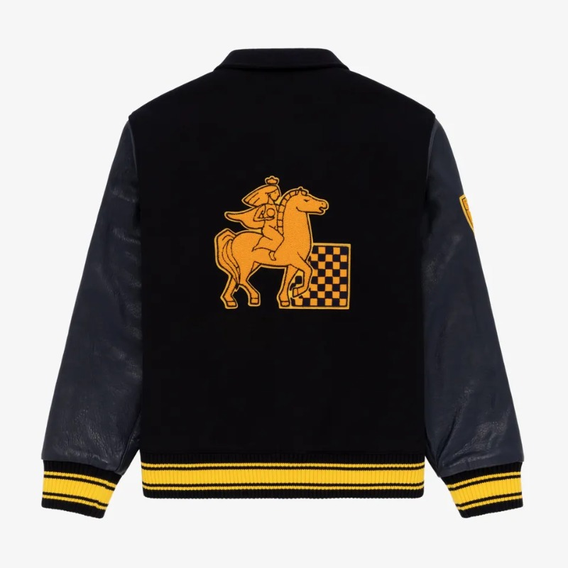 Custom Baseball Jacket, Wool Body Leather Sleeve Varsity Letterman Jacket, Chenille Embroidered Patch Appliqué, Streetwear