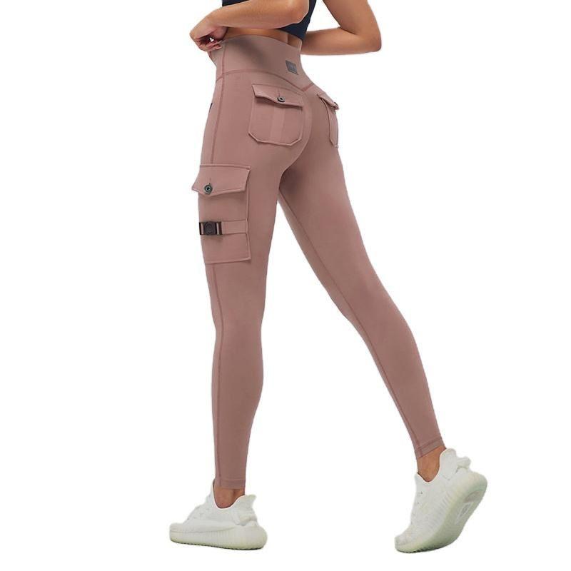 Wholesale Cargo Leggings Women, Custom High Waist Yoga Pants with Pockets, Private Label Activewear, Low MOQ, OEM ODM Manufacturer Sialkot Pakistan