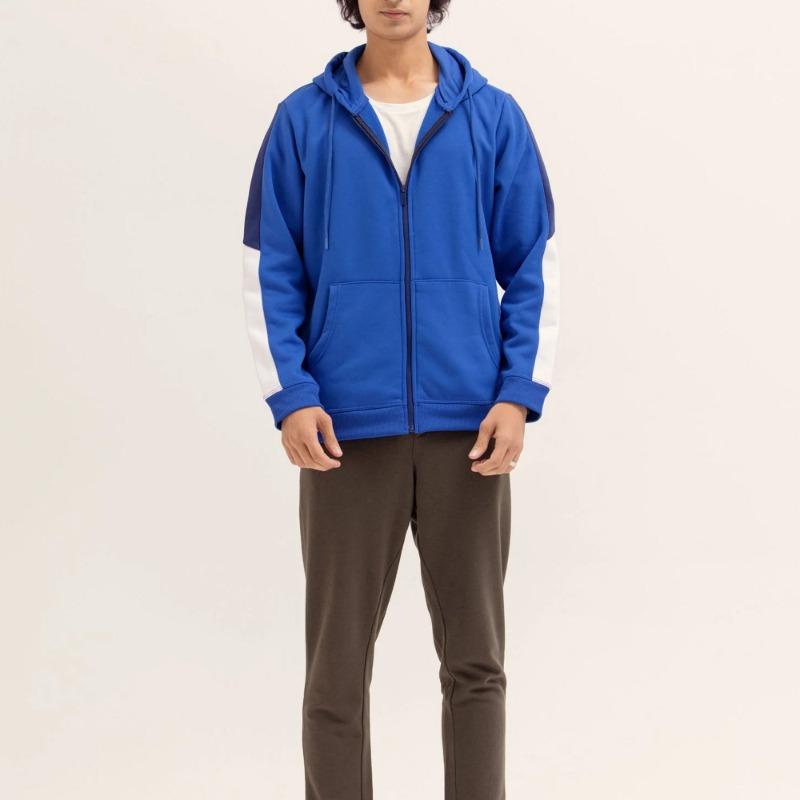 Custom Zip Up Hoodie Manufacturer | 100% Cotton Fleece Full Zipper Hoodie | OEM Wholesale Sialkot Pakistan