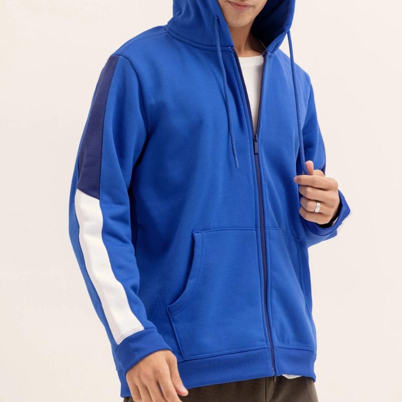 Custom Zip Up Hoodie Manufacturer | 100% Cotton Fleece Full Zipper Hoodie | OEM Wholesale Sialkot Pakistan