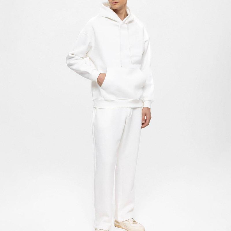Custom Men's Tracksuit with Pullover Hoodie | Lightweight Cotton Fleece 240-280GSM | Solid Color Sports Team Wear OEM Manufacturer Sialkot Pakistan