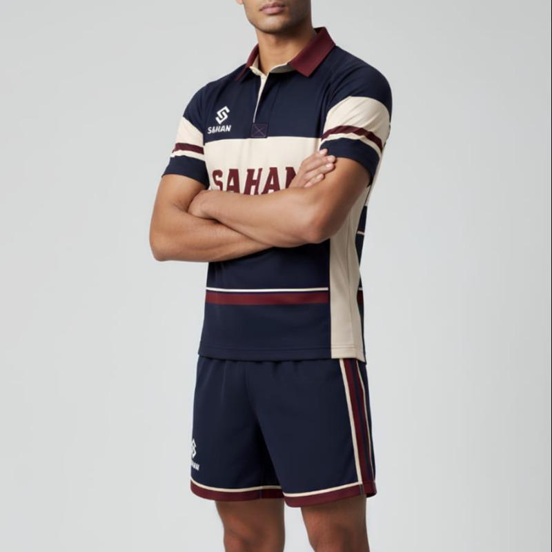 Custom Rugby Uniforms, Sublimation Printed Short Sleeve Rugby Jersey, Shorts and Socks Team Kit, Breathable Quick Dry Durable Polyester, Men Women Youth Plus Size, Custom Name Number Logo, OEM ODM Wholesale