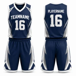Custom Basketball Uniform for Teams, Sublimated Jersey and Shorts Kit, Custom Name Number Logo, Low MOQ, Wholesale Teamwear Manufacturer Sialkot Pakistan
