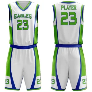 Custom Basketball Uniform Set, Sublimated Jersey and Shorts, Wholesale Custom Logo Uniforms Manufacturer Sialkot