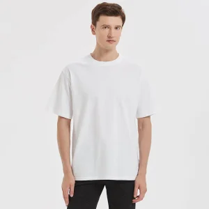 Wholesale Custom T-Shirt with Logo, Men's Combed Cotton Tee for Clothing Brands, Private Label Screen Print Embroidery