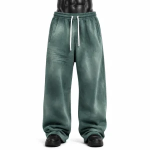 Wholesale Custom Sweatpants, Heavyweight Washed Fleece Baggy Wide Leg Sweatpants, Custom Logo, Plus Size Streetwear, Sialkot Pakistan