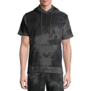 Custom Short Sleeve Pullover Hoodie | Lightweight French Terry Cotton Polyester Blend | Eco-Friendly OEM Manufacturer Sialkot Pakistan