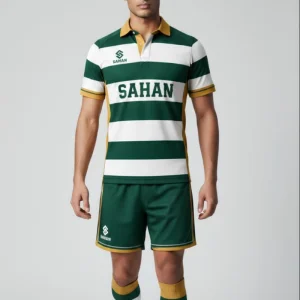 Custom Rugby Uniforms, Sublimation Printed Short Sleeve Rugby Jersey, Shorts and Socks Team Kit, Breathable Quick Dry Durable Polyester, Men Women Youth Plus Size, Custom Name Number Logo, OEM ODM Wholesale