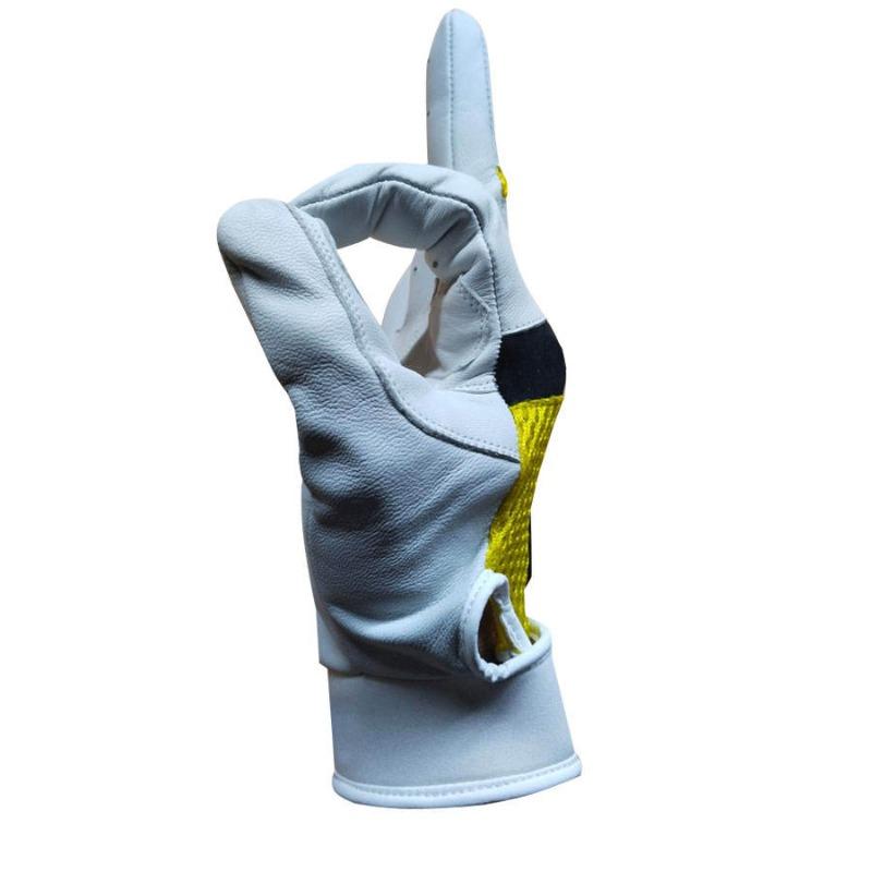 Custom Men Women Golf Polo Gloves Genuine Leather Back Foamy Mesh Touchscreen Compatible Non-Slip Horse Rider Gloves Sizes Youth