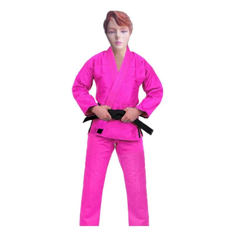 Hot Sale Free White Belt Cotton Pearl Weave Fabric Unisex Judo Jiu-Jitsu Gis Pink Adult Sizes Top-quality