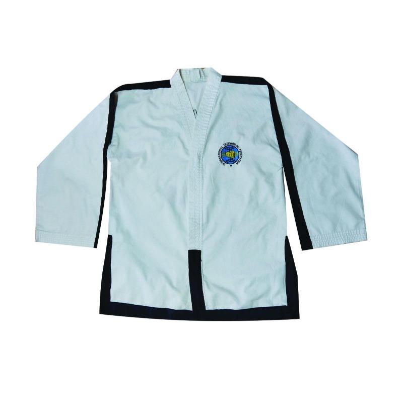 Customizable Logo New Competitive Taekwondo Uniform V-Neck Stretch Light Fabric Dobok Elastic Cotton Quick Dry Breathable