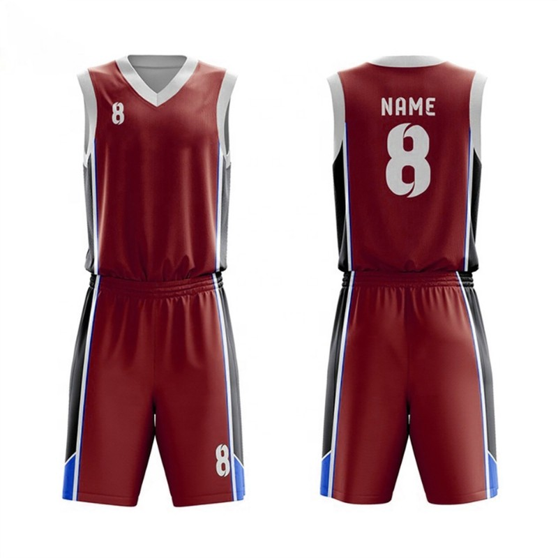 Breathable Sports Wear 2026 Custom Made Your Own Design Light Weight Polyester Material Basketball Uniform