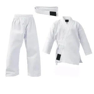 Custom Embroidered 8oz Karate Gi Martial Arts Uniform for Kids &amp; Adults Free White Belts-MMA &amp; Taekwondo Student Karate Uniform
