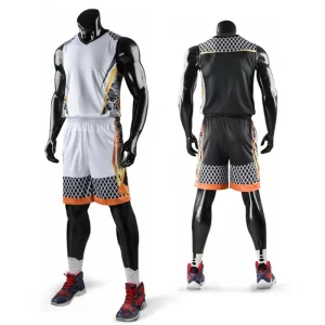 Unisex Sleeveless Basketball Jersey Shorts Set Breathable Quick Dry
