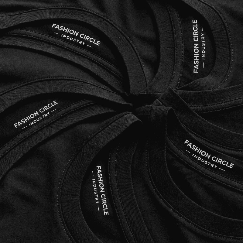 Premium Black Cotton T-Shirt, Customizable Plain Crew Neck Short Sleeve Casual Streetwear for Men and Women