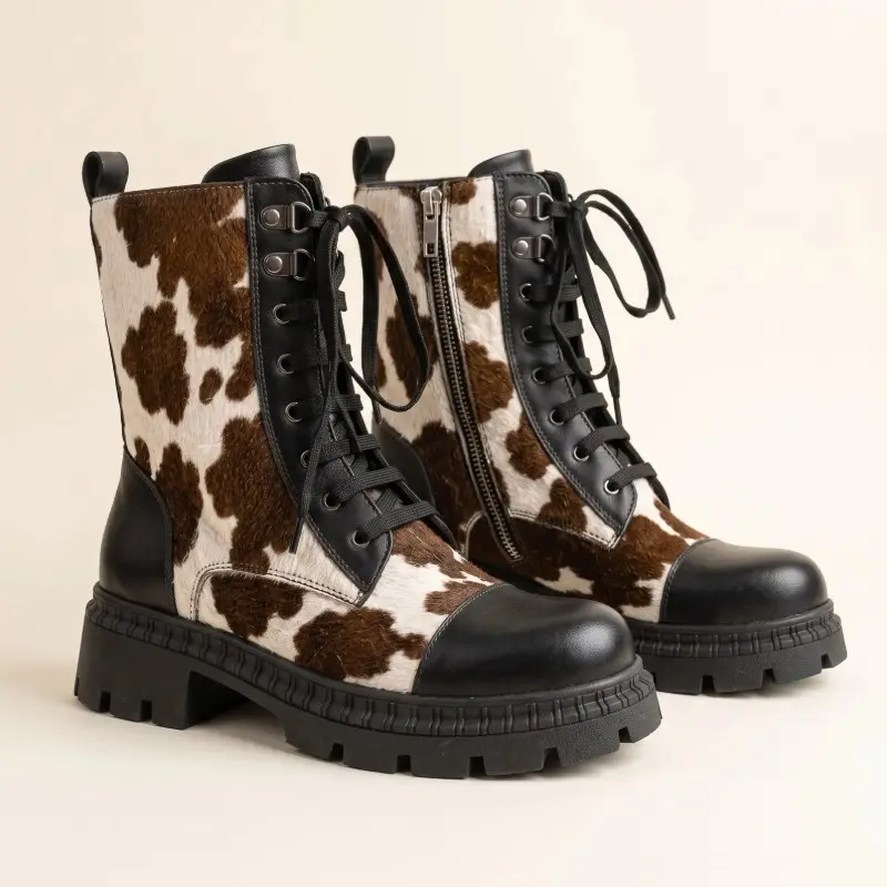 Luxury Genuine Cowhide Leather Boots for Men and Women