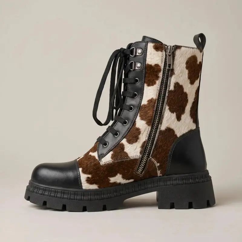 Luxury Genuine Cowhide Leather Boots for Men and Women