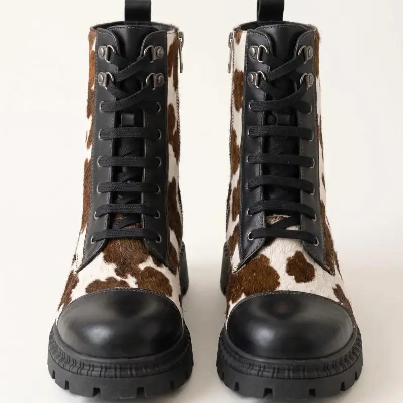 Luxury Genuine Cowhide Leather Boots for Men and Women