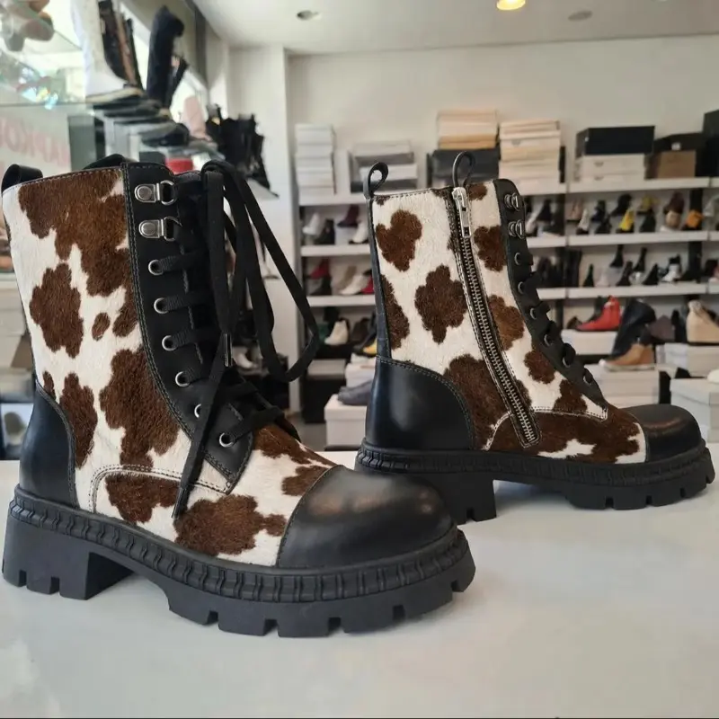 Luxury Genuine Cowhide Leather Boots for Men and Women