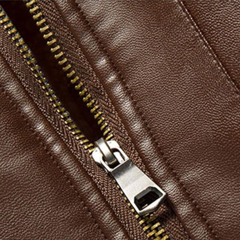 Men’s Brown Shearling Leather Jacket