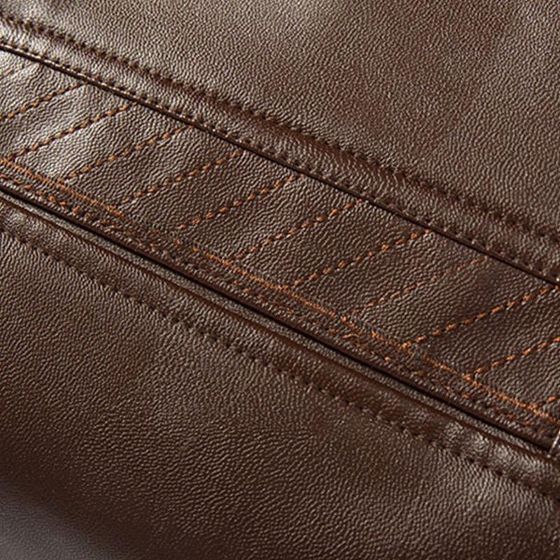 Men’s Brown Shearling Leather Jacket