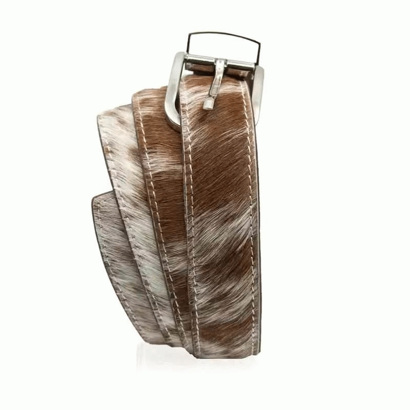 HAIR-ON LEATHER BELT