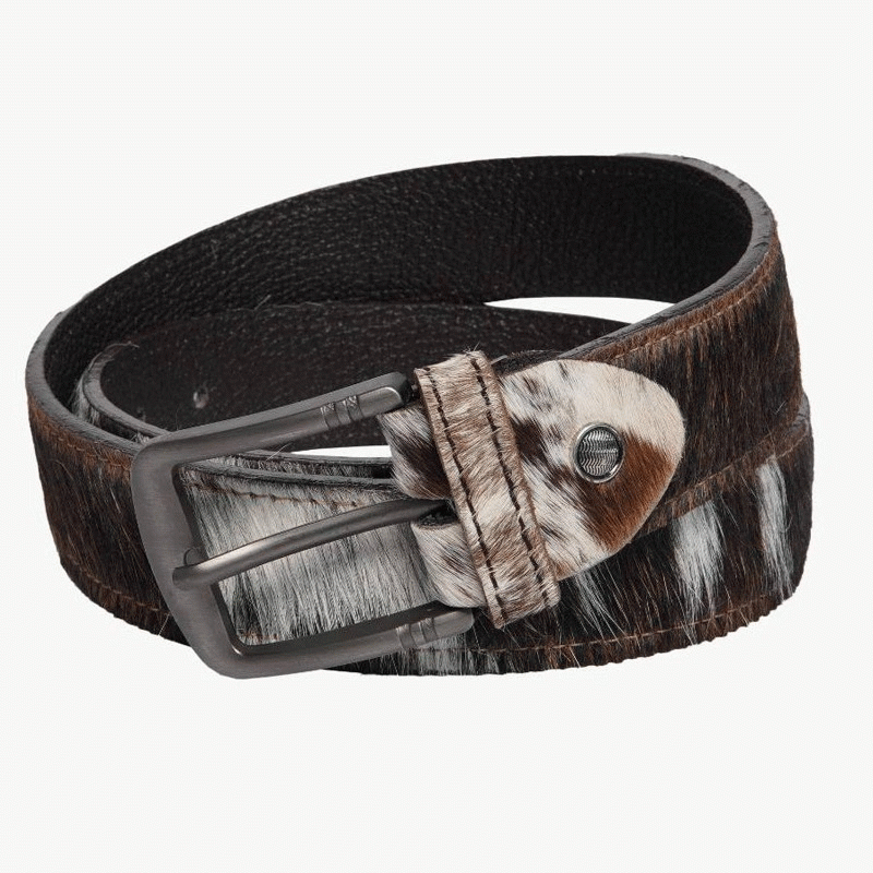 HAIR-ON LEATHER BELT