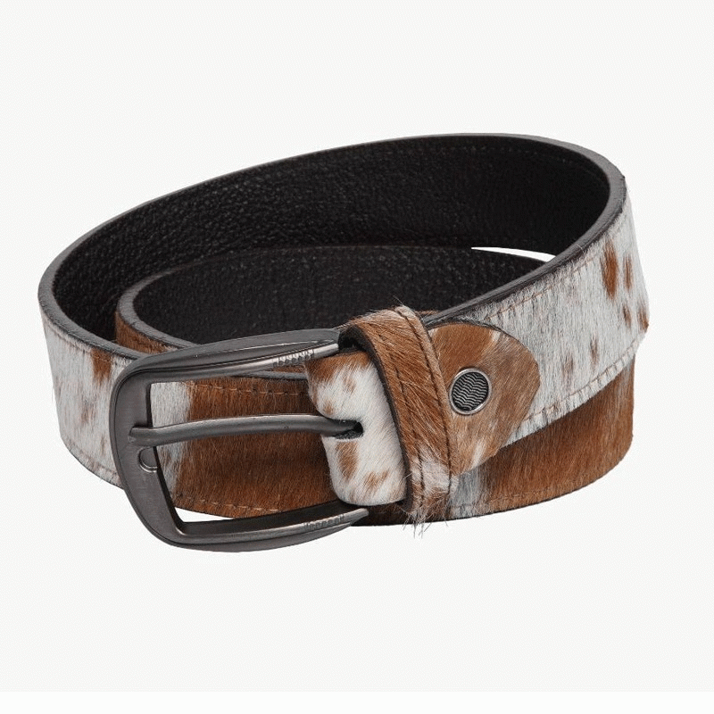 HAIR-ON LEATHER BELT