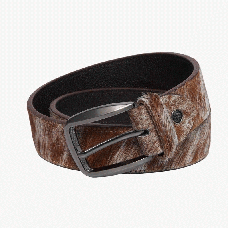 HAIR-ON LEATHER BELT