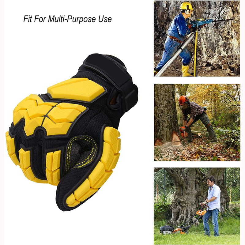 Heavy-Duty Impact Protection Work Gloves