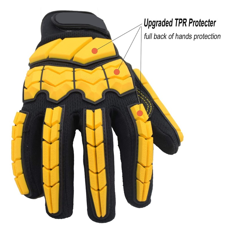Heavy-Duty Impact Protection Work Gloves