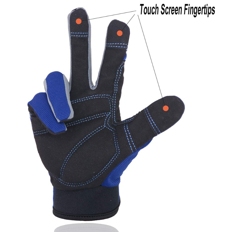 Foam Padded Knuckle Work Gloves