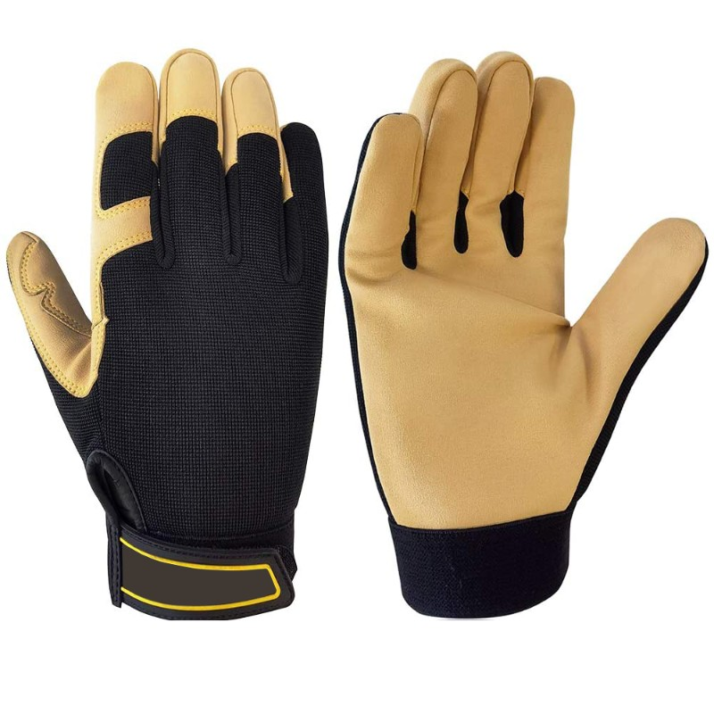 Professional Leather Palm Work Gloves